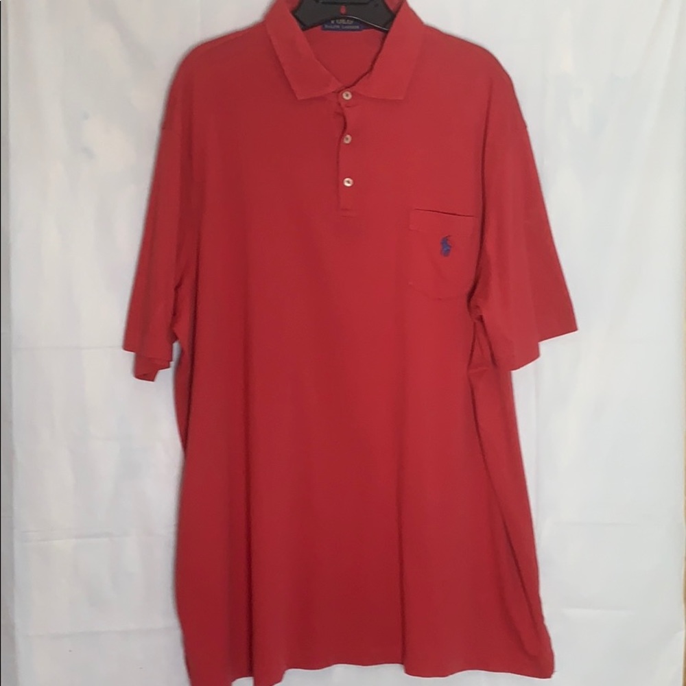 Red Polo Ralph Lauren Size XXL Men Polo Shirt